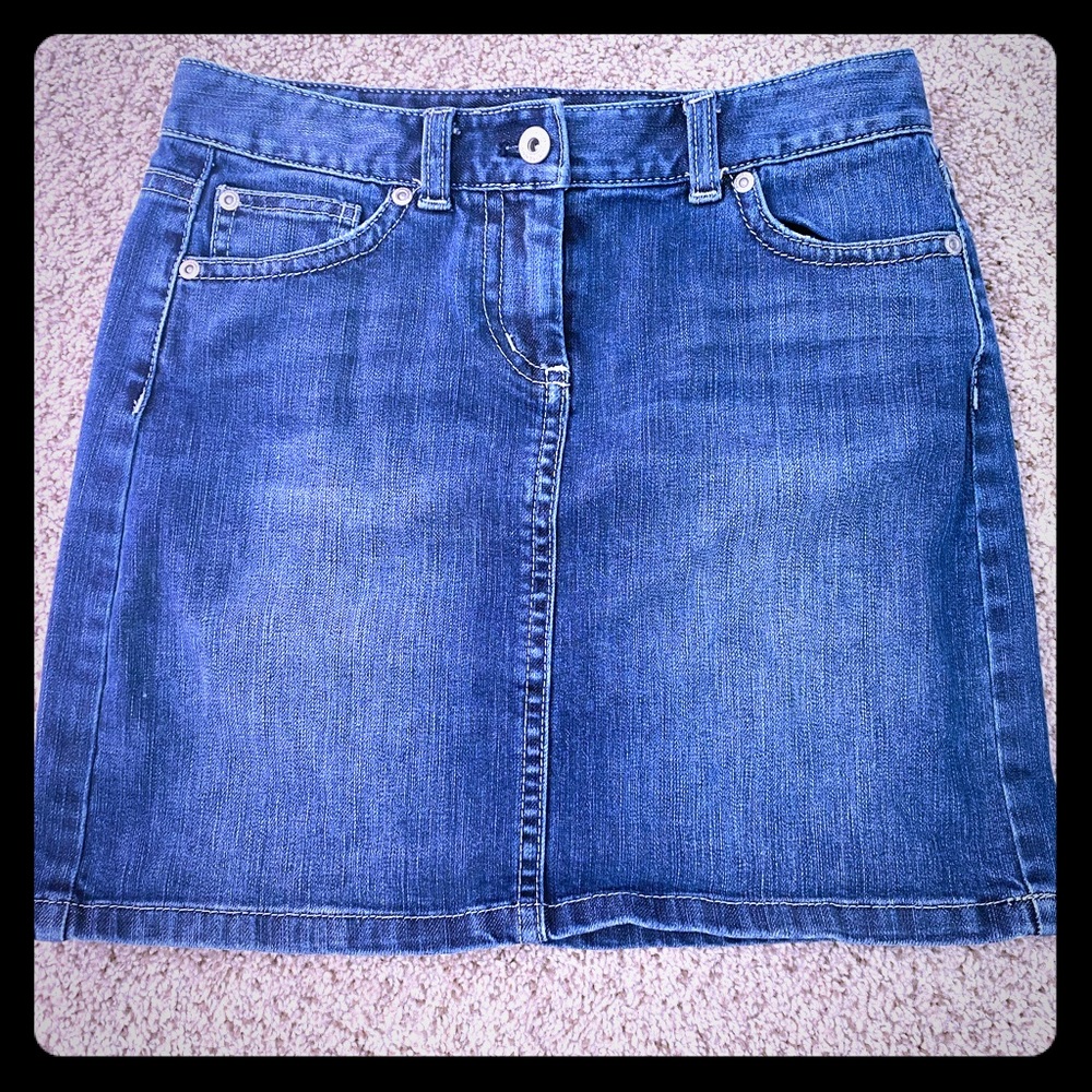 Ann Taylor Jean Skirt Size OP